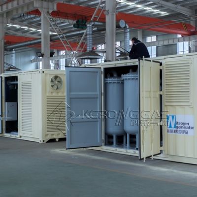 Nhà máy khí nitơ hiệu suất cao 220V 50Hz với thùng chứa ISO