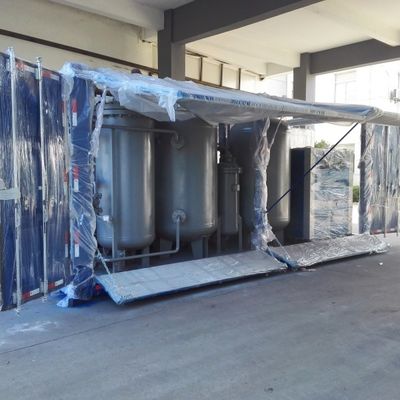 Nhà máy sản xuất khí nitơ tự động 20 feet container với cửa