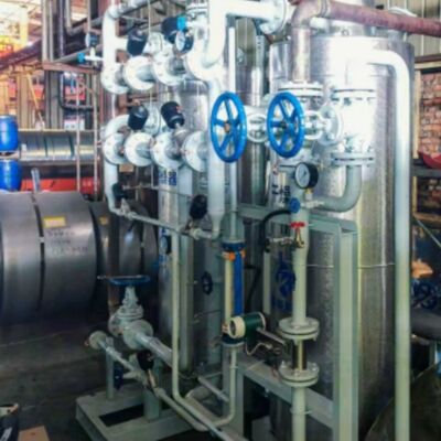 Đơn vị phân ly amoniac được thiết kế gắn trên trượt với bình áp suất được đánh giá